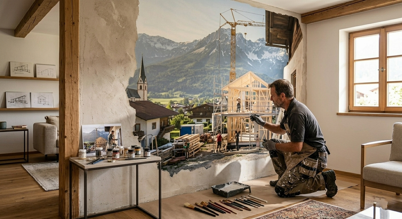Painter at work